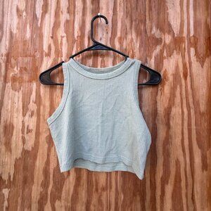 Women's Green Crop-top